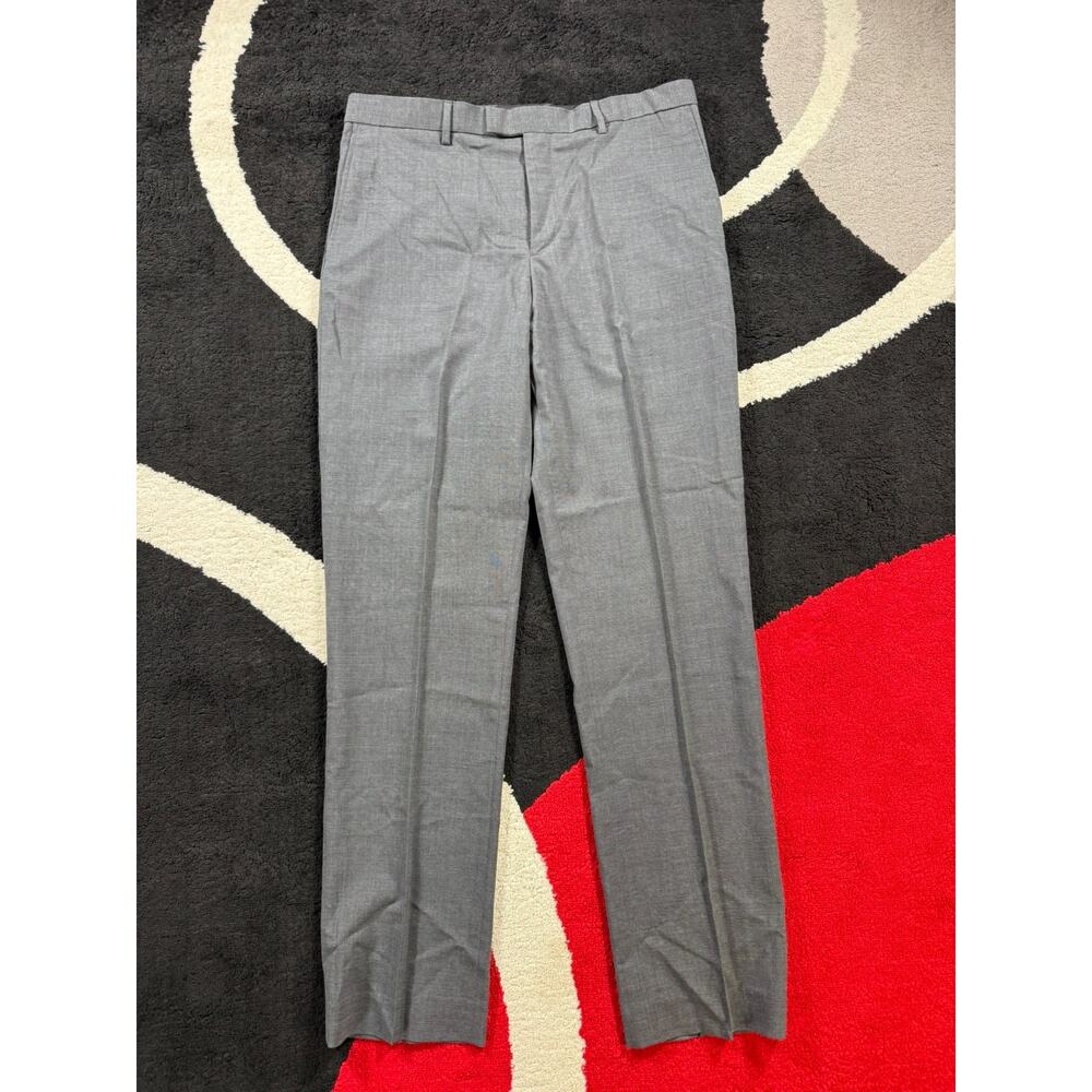Banana Republic Dress Pants Mens 36x36 Gray Performance Wool Preppy Stretch